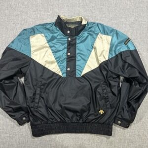 Vintage Descente Jacket Size L Golf Ski Pullover Colorblock Made In Japan